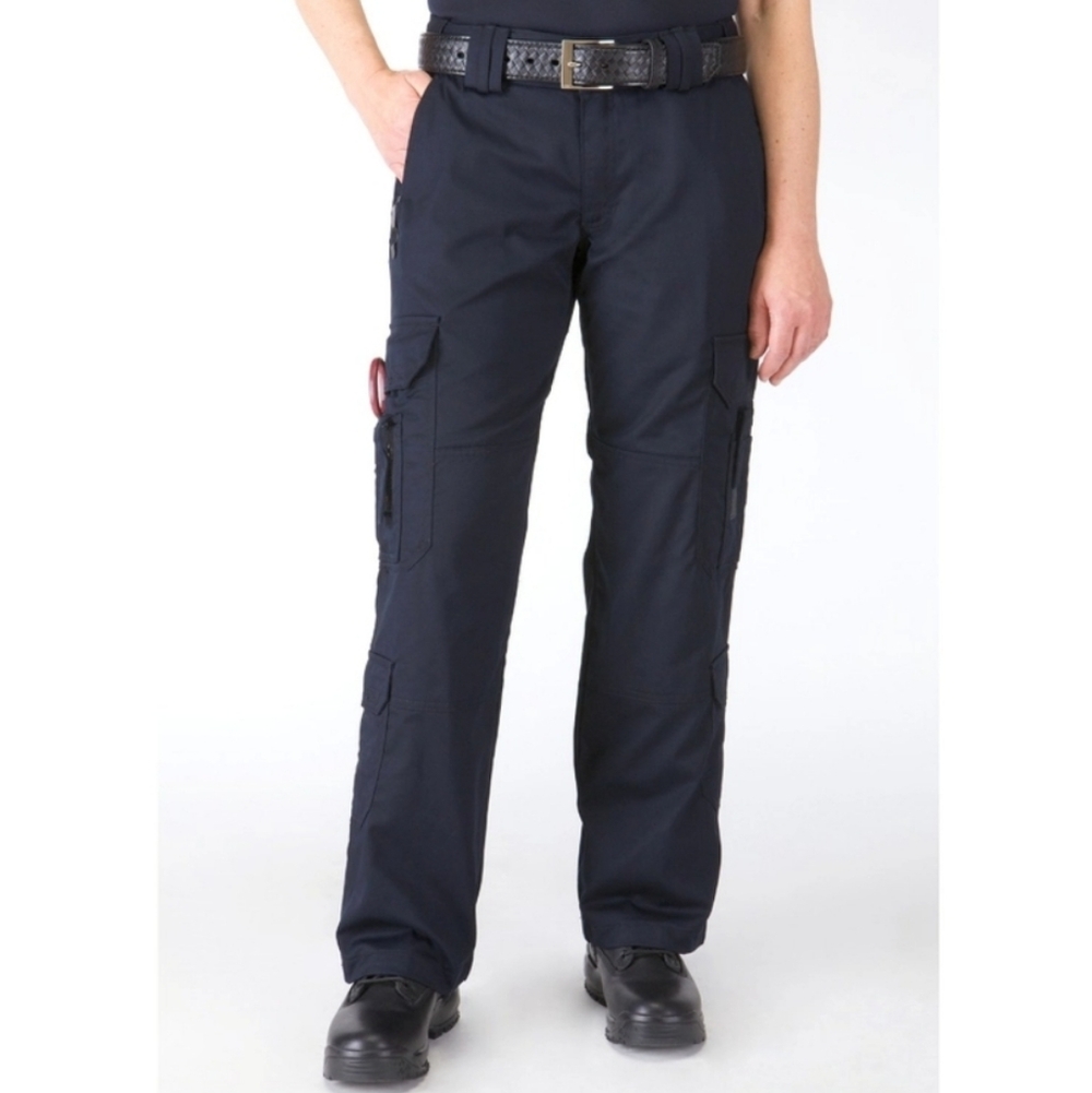 5.11 Tactical Women's Straight Leg Cargo Pants in Navy